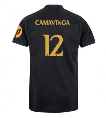 Real Madrid Eduardo Camavinga #12 Tredje trøje 2023-24 Kort ærmer